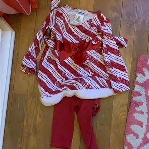 3T candy cane christmas outfit